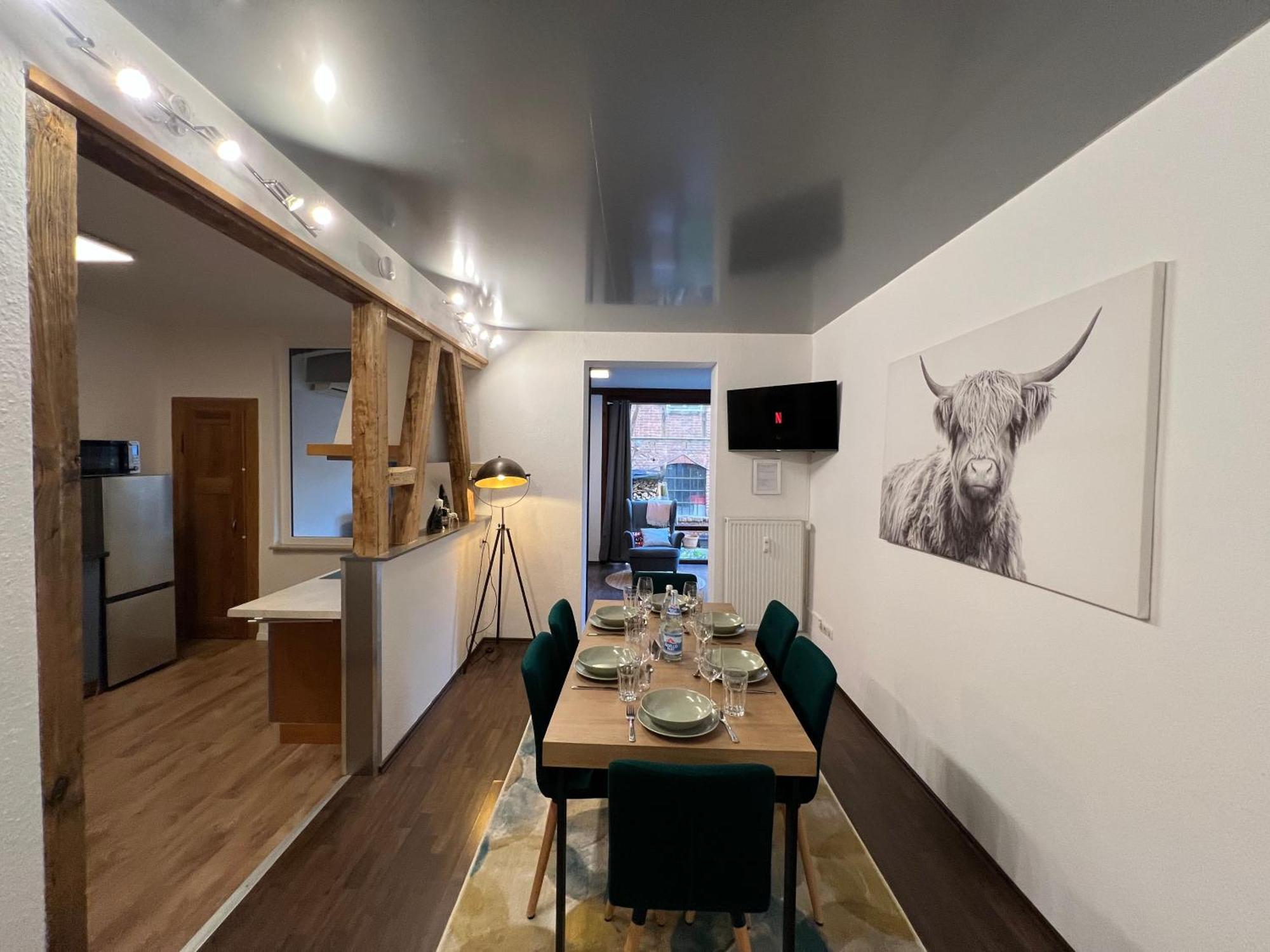 Apartment Humboldt 3 Schlafzimmer,Wifi, Netflix Parken, Terrasse, Klimatisiert, Naehe Zentrum Jena Buitenkant foto